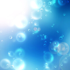 air bubbles of water