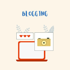 Blog concept vector illustration