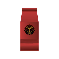 red coffee paper bag elegant packing product