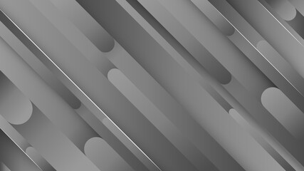 Obraz premium Creative minimal geometric with dynamic shapes abstract grey background wallpaper. Trendy Eps10 vector.