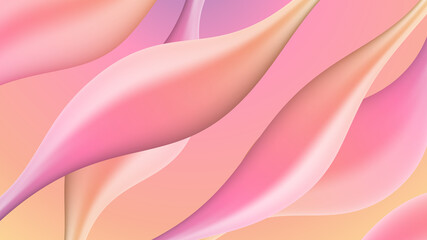 Naklejka na ściany i meble Fluid style wallpaper or abstract colorful flow shapes background 3D elements.