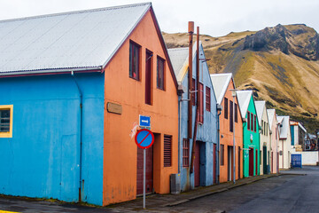 colorful houses on the shore