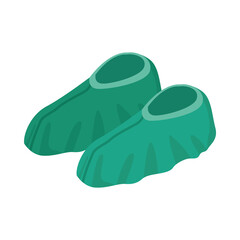 biosafety shoes equipment protection icon