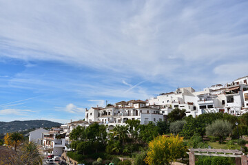 Fototapeta na wymiar beautiful white village, Frigiliana, Spain 
