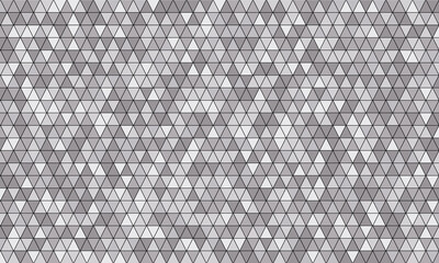 Mirror silver triangle tiles. Abstract mosaic geometry pattern. Triangle minimal mirror background for modern cover, ad baner, web. Vector silver mosaic background.