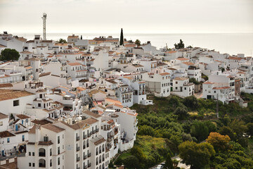 Fototapeta premium beautiful white village, Frigiliana, Spain 