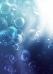 bubbles under the water