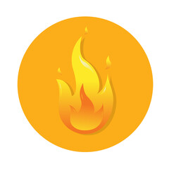 fire flat icon vector design.