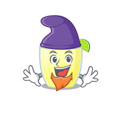 An adorable cartoon design of daiquiri cocktail as an Elf fairytale character