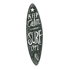 surfboard typography