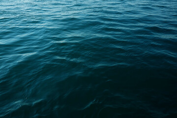 Deep blue water surface