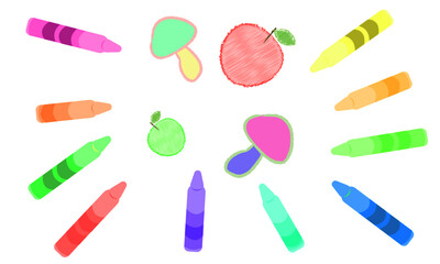 クレヨンと落書き