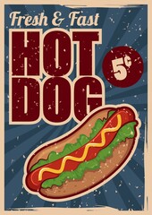 hot dog poster