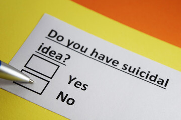 Obraz premium Questionnaire