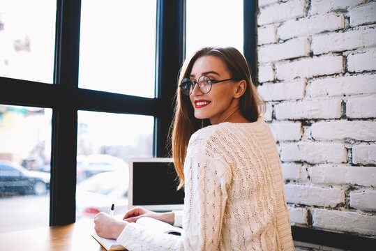 Attractive Smart Administrative Manager Making Working Schedule On Next Week