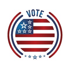 usa vote badge