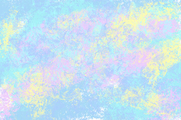 Abstract liquid color illustration. Vibrant multicolored digital texture. Pale blue yellow detailed backdrop.