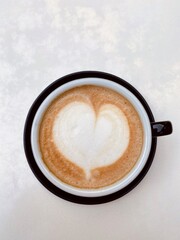 cup of coffee with heart