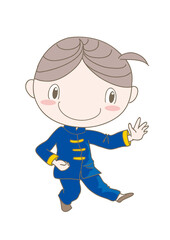 太極拳・ポーズをとる男性
