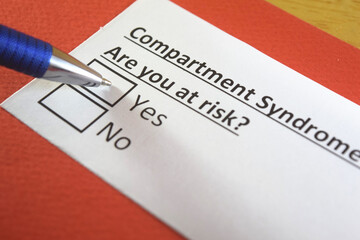 One person is answering question about compartment syndrome.