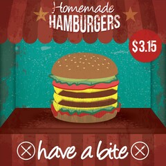 homemade hamburgers