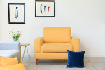 Interior of modern stylish living room