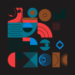 Collection Of Abstract Vector Geometric Shapes