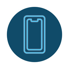 smartphone device technology neon style icon