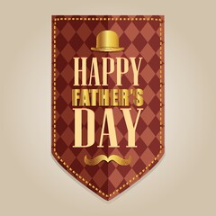 happy father's day label