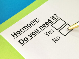 Questionnaire about medication.