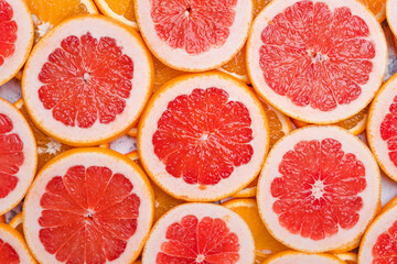 Fruit Grapefruiton white background