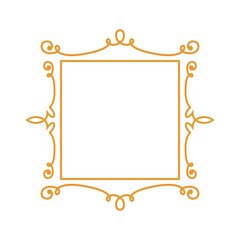 vintage frame with ornament