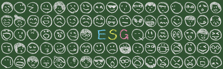 顔の落書きとESG