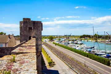 Aigues-Mortes and shipping channel