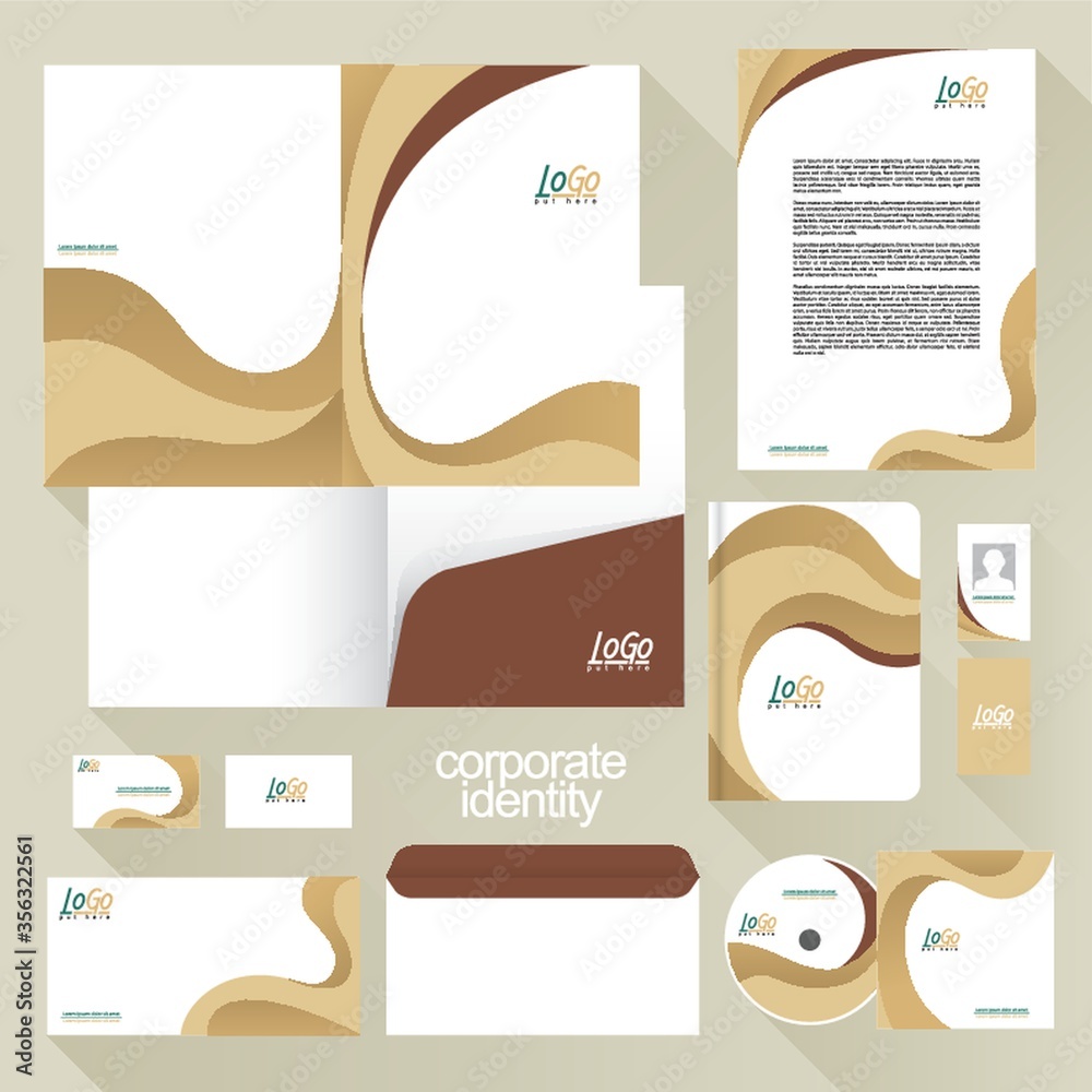 Sticker corporate identity elements