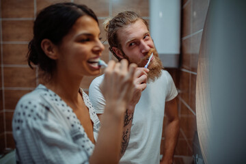 Our morning routine always starts together