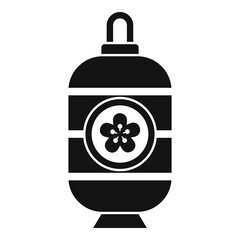 Japanese street lamp icon. Simple illustration of Japanese street lamp vector icon for web design isolated on white background