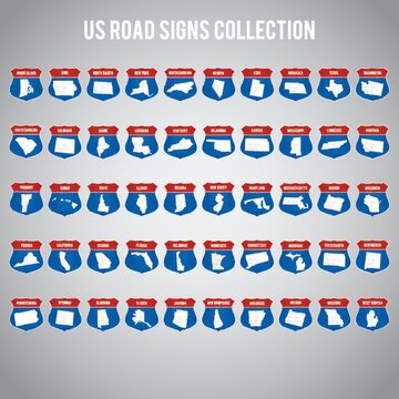 us road sign collection