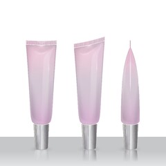 blank cosmetic tube