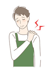 肩こりに悩む男性