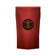 red coffee paper bag elegant packing product
