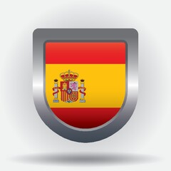 spain flag badge