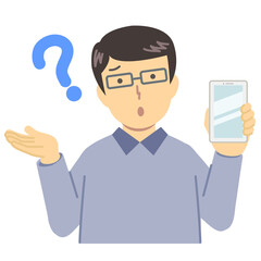 青い服の男性/わからない