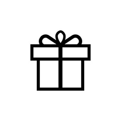 Square gift box icon. vector illustrator eps ten