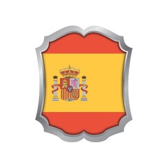 Fototapeta premium spain flag label