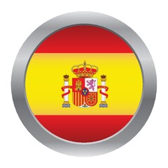 Obraz premium spain flag badge
