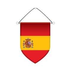 Fototapeta premium spain flag pennant