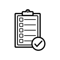 checklist icon vector design template