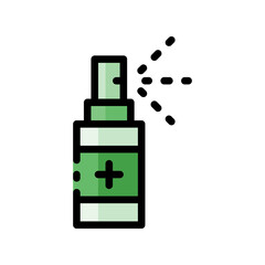 hand sanitizer fill outline icon