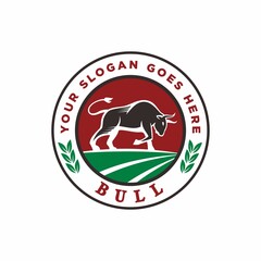 bull icon , buffalo logo vector